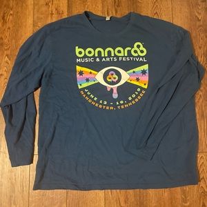 Long Sleeve Bonnaroo lineup tee